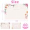 60 PCS 4x6" Colorful Double Sided Kitchen Recipe Cards